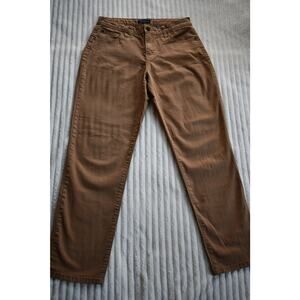 Bandolino Women's Mandie Stretch High Rise Straight Leg Denim Jeans Tan Size 8